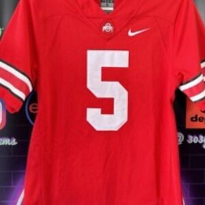 Nike Red and White Kids Jersey